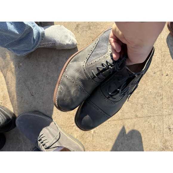 G.H. Bass Rannis 9.5M Brown Cap Toe Leather Oxford Dress Shoes - Picture 6 of 7